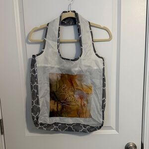 Chic Gray and White Tote Bag